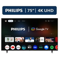 the philips 75 inch 4k uhd smart tv