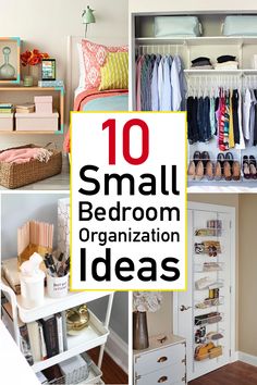 small bedroom organization ideas that are easy to do