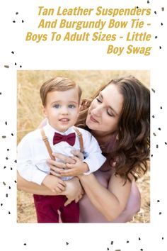 A perfect look for ring bearers, grooms, or groomsman Page Boy Outfits, Grooms And Groomsmen, Navy Bow Tie, Burgundy Bow Tie, Boys Birthday Outfits