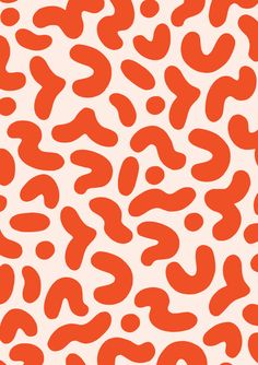 an orange and white animal print pattern is shown in this image, it appears to be very