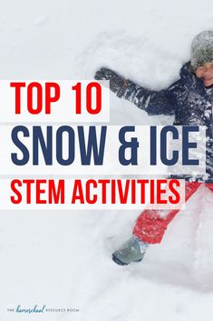 Our top 10 snow and ice STEM activities for winter! Hands-on learning inside and outdoors with 10 incredible experiments and projects! #stem #stemeducation #winteractivitiesforkids #learnoutdoors Snow Stem Activities Elementary, Snow And Ice Science Preschool, Winter Themed Stem Activities, Snow Unit Study, Snow Themed Stem Activities, Polar Bears Activities, Unit Studies, Secular Homeschool, Homeschool Stem