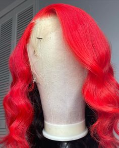 Lace Front Wig Virgin Human Hair Red 150%Density 14" Red Lace Wig, Style Lace Front Wig, Bangs Ponytail, Ombre Lace Front, Purple Wig, Green Wig, Blue Wig, Pink Wig, Red Wigs