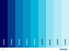 the color blue is shown in this graphic style, and it has different shades to choose from