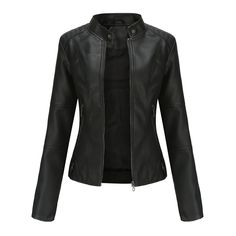 a black leather jacket with zippers on the shoulders