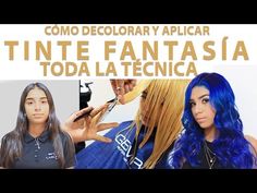 Cómo decolorar y aplicar tinte fantasía TODA LA TÉCNICA paso a paso.How to apply fantasy dye - YouTube How To, Hair Wrap, Dreadlocks, Dye, How To Apply, Hair Styles