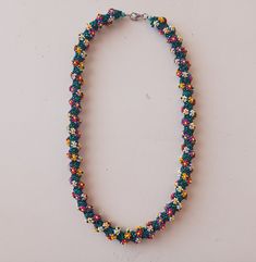 Handmade Product Ships from a small business in Turkey Materials:Sand Beads Chain Style: Beads Style: Boho and Hippie Necklace Length: 47 centimeters Beaded Flower Necklace, Beads Style, Stil Boho, Necklace Colorful, Beads Chain, Hippie Necklace, Colourful Necklace, Bead Jewelry, Style Boho