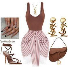 Ysl Earrings, Estilo Madison Beer, Stylish Summer Outfits, Streetwear Fashion Women