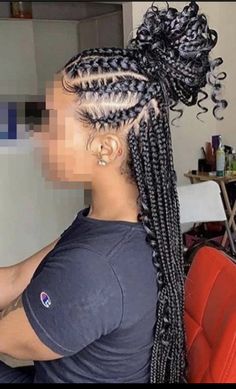 Weave Hairstyles Braided, Hairstyles Theme, Hot Hair Colors, Quick Braided Hairstyles, Braided Ponytail Hairstyles, Feed In Braid, Box Braid