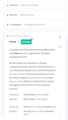 an image of a web page with the words move in different colors and font styles