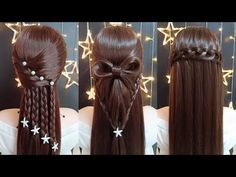 YouTube 15 Hair Styles, Long Hair Styles Wedding, Hair Styles Wedding, Beads Crown, Hair Styles Long Hair, Hair Styles Short Hair, Styles Short Hair, Bridal Hair Tutorial, Dress Stitching