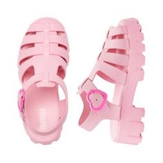 Add a touch of adorable charm to her outfit with these pink faux leather fisherman sandals, featuring a chunky heel, hook-and-loop straps with sweet heart detail for a stylish and playful look. Leather Fisherman Sandals, Fisherman Sandals, Perfect Denim, Kids Slippers, Girls Sandals, Sweet Heart, Toddler Shoes, Chunky Heel, Strappy Sandals