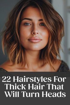 Long Bob With Thick Hair, Short Haircuts To Make Hair Look Thicker, Best Thick Hair Haircuts, Long Lob Haircut Thick Hair, Cute Summer Haircut, Women’s Haircuts For Thick Hair, Low Maintenance Thick Haircut, Short Mum Hair, Thick Long Bob Haircut