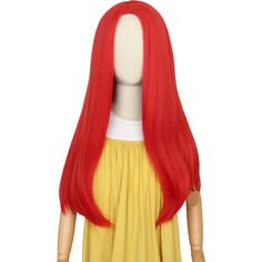 PRICES MAY VARY. Package & Length: 1 pcs wig, 1 pcs hairnet. The length of kids wig is approximately 58cm/22.8 inch. Suitable for girls kids teens with a head circumference of about 53-55cm/20.8-21.6 inch. Recommended age grades is 6 and older Material of Long Red Straight Wig: middle part wig is made of high quality matte high temperature synthetic fiber and can withstand high temperature styling up to 180 degrees Celsius (356 degrees Fahrenheit). Natural luster, soft texture, tangle free, more Straight Red Wig, Kids Wigs, Red Wig, Party Wig, Dear Daughter, Red Wigs, Cosplay Halloween, Middle Part, Middle Parts