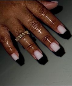 Nail Initials Design, Soft Pink Nails, Wow Nails, Ombre Acrylic Nails, Nails Now, French Tip Acrylic Nails, Her Nails, Pink Nail Art, Classy Acrylic Nails