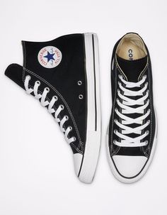 Converse Chuck Taylor All Star Black High Tops | Tillys Zapatillas All Star, Baskets Converse, Black High Top Shoes, Shoe Converse, High Top Shoe, Dr Shoes, All Star Shoes, Kids Converse, Black High Tops