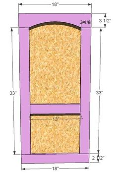 an image of a door with measurements for the top and bottom panel, including two sides