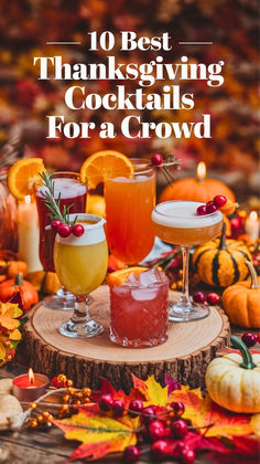 thanksgiving cocktails for a crowd