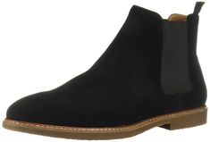 PRICES MAY VARY. Suede upper Synthetic lining Rubber outsole Pull-on construction with double gore paneling Available in extended sizes (Men's 14-17 M US) Chelsea Boot, Black Suede, Steve Madden, Chelsea Boots, Chelsea, Shoe Boots, For Free, Boots, Chelsea Fc