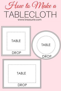 how to make a tablecloth with the instructions