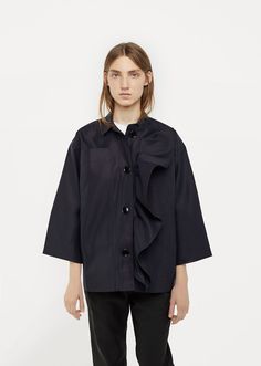 Corsica Jacket Rain Jacket, Ruffle Blouse