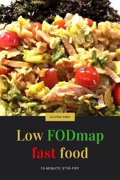 Low fodmap fast food. 15 minute stir fry. Gluten free. Ibs Relief, Gluten Free Sides, Quick Diet