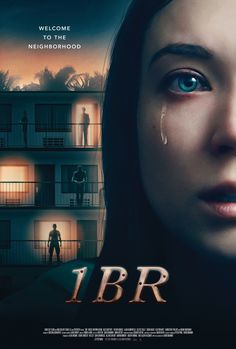 the movie poster for i br is shown in front of a woman's face