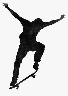 a skateboarder is doing a trick in the air with his arms out and feet up