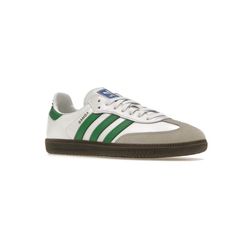 Brand New In Box White And Green Sambas. I Ordered 3 Different Colors Of Sambas. Selling The Two Pairs I Decided Not To Keep. Size Men’s 7. I’m A Women’s 9/9.5 And They Fit. They’re Labeled As An Eu40. Adidas Samba Green, Green Sambas, Shoes Adidas, Adidas Samba, Green And White, Adidas Shoes, I Decided, Adidas Women, Dark Green