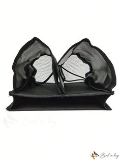 two black bras sitting on top of each other