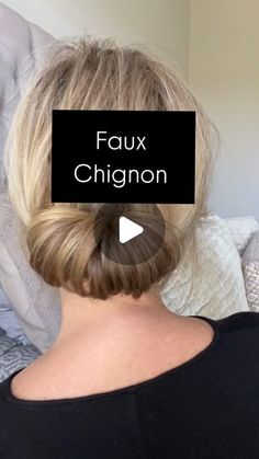 Melissa -Midlife Makeup & Lifestyle Inspo on Instagram: "I always struggle with chignons… but this is super easy AND perfect for holiday hairstyles!

The lower you place your elastic band the lower the roll! You can use a hair pin or bobby pins (i used about 5 for mine) - keep in mind the more layered your hair the more tucking and pinning you will do!

#diychignon #howtohair #fauxupdo #updostyles #effortlessupdo #holidayhairstyle #holidayhairstyles" Hair Elastics Hairstyles, Makeup Lifestyle, Updo Styles, Peinados Recogidos, Holiday Hairstyles, Hair Elastics, Hair Pin, Elastic Band, Hair And Nails