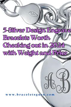 Discover the top 5 silver engraved bracelets designs that are turning heads in 2024! From delicate patterns to bold statements, these must-see pieces combine style and personalization. Get the scoop on their weight, price, and what makes each one special. Perfect for adding a touch of elegance to your collection or finding the ideal gift. Check them out now! #JewelryTrends #SilverBracelets #FashionFinds Silver Engraved Bracelet, Bold Statements, Engraved Bracelet, Bling Jewelry, Jewelry Trends