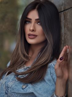 27 Dark Winter Hair Colors for 2024 - 2025 to Embrace the Season - Fall Update 2024 Long Dark Hair With Highlights Balayage, Brown Balayage With Blonde Highlights, Fall 2024 Hair Color Trends Brunette, Fall 2024 Hair, Winter Hair Color Ideas For Brunettes, Winter Brown Hair, Dark Brunette Balayage, Dark Balayage