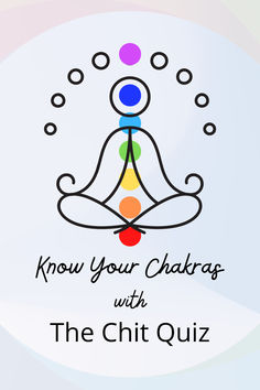 the logo for know your chakras with the chit quiz