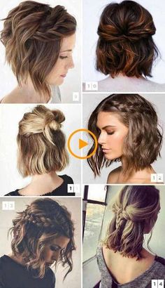 Valentines Hairstyles, Women With Short Hair, Stylish Short Hair, Hair Hoco, Short Hair Updo, Hoco Hair, Braids For Short Hair