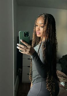 Style For Natural Hair, Boho Knotless Braids, Boho Knotless, Box Braids Hairstyles For Black Women, Cute Box Braids Hairstyles, Protective Hairstyles Braids, Protective Style, Pretty Braided Hairstyles, Human Braiding Hair