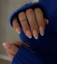 Snack Ideas With Cheese, Long Round Nails, Paznokcie Hello Kitty, Gel Nails French, Round Nails, Oval Nails, Baby Boomer