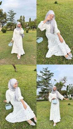 Picnic Outfit Hijab, Garden Party Outfit, Ootd Simple, Simple Hijab, Muslim Fashion Hijab Outfits, Indonesian Girls, Muslim Fashion Hijab, Muslim Outfits