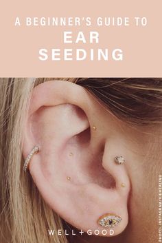 Earseed Placement, Acupuncture Ear Piercing, Ear Seeding Chart, Earseed Chart, Ear Seeds Placement Chart, Ear Piercings Health Benefits, Ear Accupunture, Accupressure Point Ear