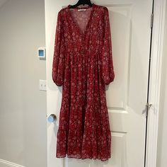 Gorgeous Printed Zara Dress. Sheer With A Fabric Skirt Layer Underneath. Like New! Size L Zara Flowy Midi Maxi Dress, Flowy Zara Maxi Dress, Zara Bohemian Red Midi Dress, Zara Printed Dress, Fabric Skirt, Zara Dress, Printed Dress, Zara Dresses, Print Dress