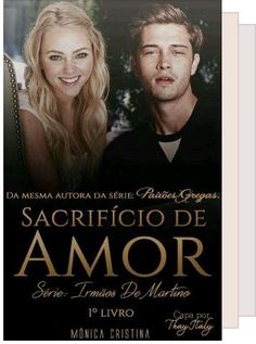 an event poster with two people in front of it and the words sacrificio de amor