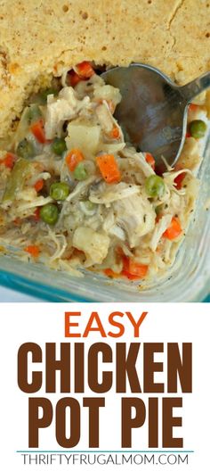 this easy chicken pot pie is the perfect meal for busy nights