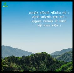 an image of mountains and trees with a quote in the middle