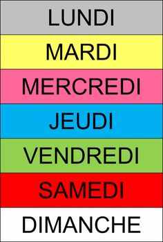 the names of different languages are shown in black and red, blue, yellow, green,