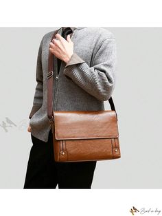 Bird in Bag - Stylish Commuter Bag with Large Capacity and Shoulder Crossbody Design Guy Office, Guys Office, Hipster Guy, Cross Body Sling Bag, Embroidered Handbag, Hipster Man, Brown Crossbody Bag, Adjustable Bag, Commuter Bag