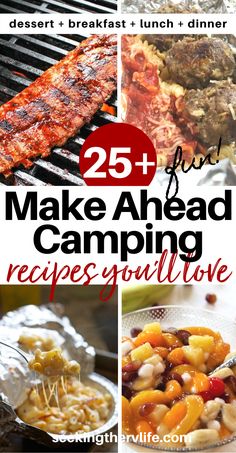 the 25 + best make ahead camping recipes you'll love