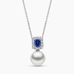 In the Ophelia Collection, elegance merges with opulence. This 18K gold necklace showcases a 10-11mm Australian South Sea pearl suspended beneath a striking arrangement of diamonds and a vibrant emerald-shaped sapphire. The refined and intricate design exudes sophistication, making this necklace a perfect statement piece.
Pearl Size: 10-11mmMetal: 18K White GoldApproximate Diamond Weight:0.30ctApproximate Sapphire Weight: 0.59ct Rare Pearls, 18k Gold Necklace, Pearl Jewellery, Yoko London, Sea Pearl, South Sea Pearls, Sea Pearls, Pearl Types, Pink Pearl