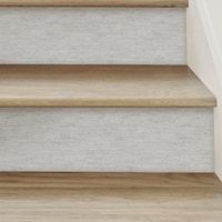 a close up view of some stairs with carpet