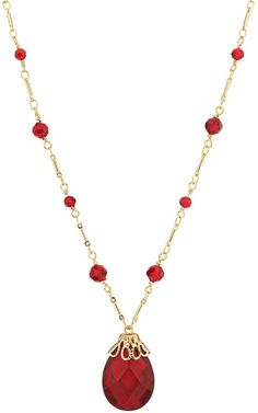 Red Gold Plated Round Pendant Jewelry, Red Gold-plated Round Pendant Jewelry, Elegant Red Jewelry With Delicate Chain, Elegant Red Gold Plated Necklace, Classic Red Pendant Necklace, Elegant Red Gold-plated Necklace, Red Gold-plated Necklaces With Lobster Clasp, Red Gold-plated Necklace With Lobster Clasp, Red Pendant Gold-plated Jewelry