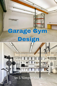 garage gym design in 5 simple steps to make it easier for you to work out