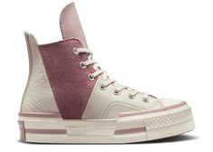 Chuck 70 Plus High 'Asymmetric Stone Mauve' - Converse - A01346C - stone mauve/desert sand/saddle | Flight Club Chuck 70 Plus, Flight Club, Military Base, Desert Sand, Chuck 70, First They Came, Saddle, Flight, Converse